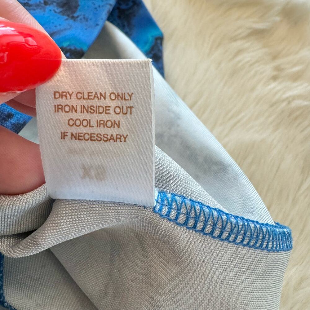 Y2K Torn by Ronny Kobo Patterned Cutout Bodycon Dress XS Paris Hilton - Picture 8 of 14